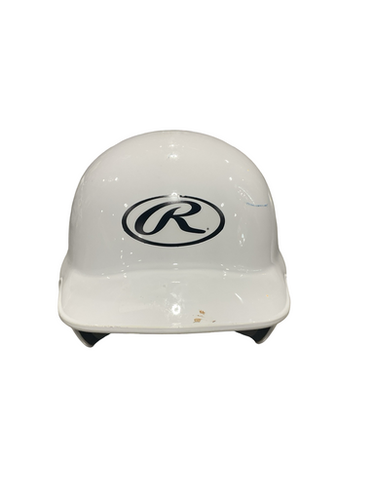 Used Rawlings WHITE SZ 6 1/4- 6 7/8 Batting Helmet No Mask White One Size 11834-S000050807