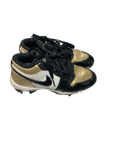 Used Nike AIR JORDAN GOLD/BLACK BB/SB Cleats Gold Junior 03.5 11834-S000050812