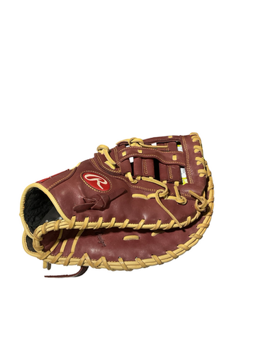 Used Rawlings SANDLOT 1ST BASE MITT RH BB/SB First Base RH Throw Maroon 12 1/2" 11834-S000050873