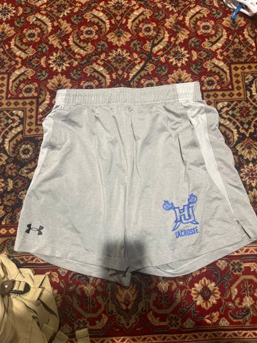 Hampton Lacrosse Gray Medium Men's Under Armour Shorts (New)