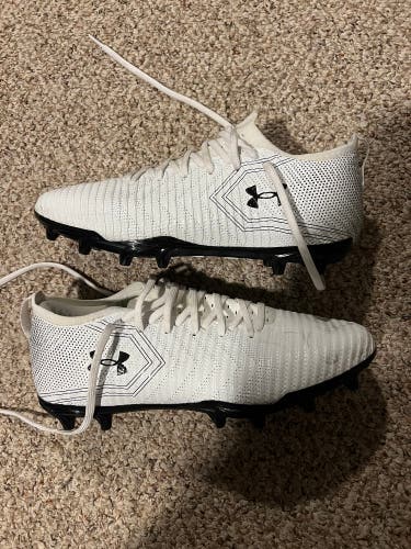 White Men's Size M 11.0 (W 12.0) Adult Under Armour Blur (Used)
