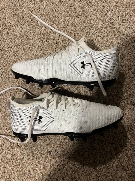 White Men's Under Armour Blur Cleats Size M 11.0 (W 12.0) (Used)