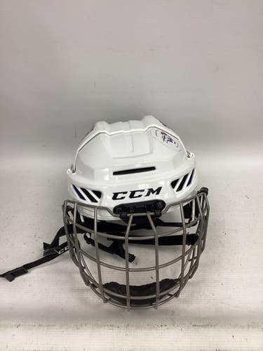 Used CCM FL3DS JR Helmet Cage Combo White SM 11851-S000046807
