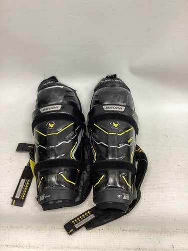 Used Bauer MACH Youth Shin Guards Black 10" 11851-S000046806