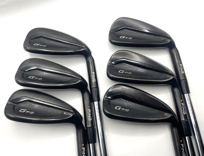 PING G710 Iron Set 6-W,U Orange Dot w/Pured Stiff Steel Shafts 6-PW,UW Irons