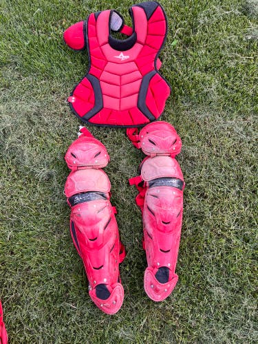 Red All Star System 7 Catcher's Set (Used)