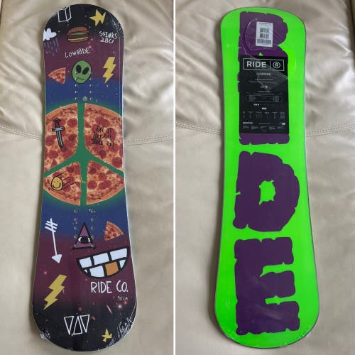Brand NEW Ride Lowride “Rest In Pizza” Youth 90cm Snowboard (new)
