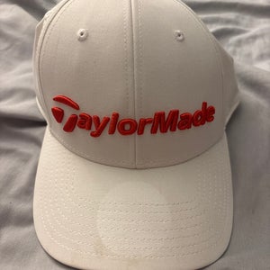 White Adult Unisex One Size Fits All TaylorMade Hat (Used)