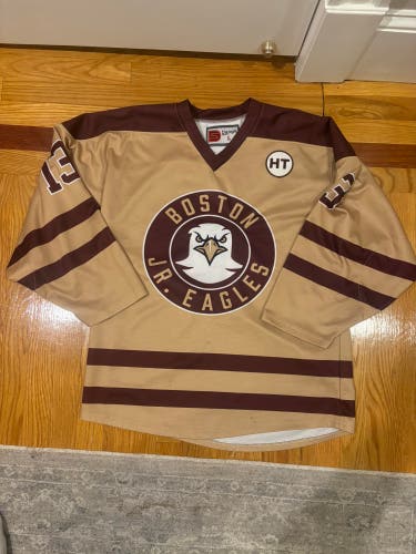 Boston Jr. Eagles Gold Hockey Jersey (Used)