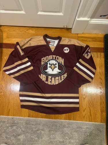 Boston Jr. Eagles Maroon Hockey Jersey (Used)
