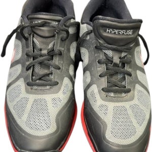 Nike Golf Shoes Hyperfuse Black Grey Red Size 9.5
