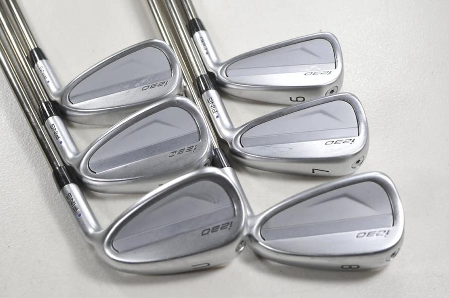 Ping i230 6-W,UW Iron Set Senior Flex Blue Dot Right Recoil F2 