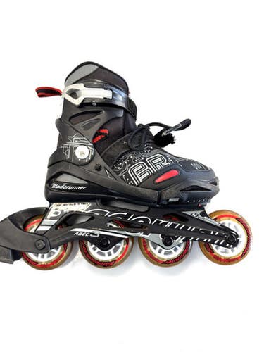 Used Bladerunner ADJ 1-4 Junior Rec Fitness Skates Black Adjustable 11860-S000309185