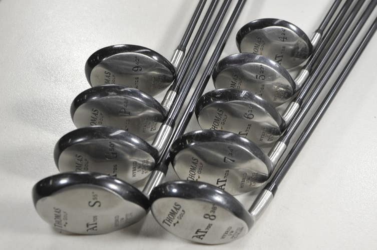 LEFT HANDED Thomas Golf AT705 4-PW,GW,SW Hybrid Iron Set Senior Graphite #215564