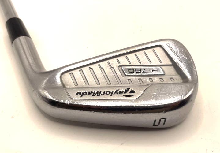 TaylorMade P760 Forged 5 Iron KBS S Taper 100 Stiff Flex Steel *Nice*