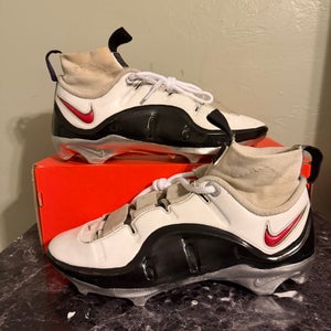 Men's Size M 10 Nike LeBron 4 Alpha Menace 3 Elite Custom Black/White
