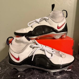 Men's Size M 10 Nike LeBron 4 Alpha Menace 3 Elite Custom Black/White