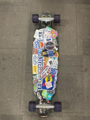Used PURPLE LONG BOARD Complete Skateboard Purple Long 11614-S000236740
