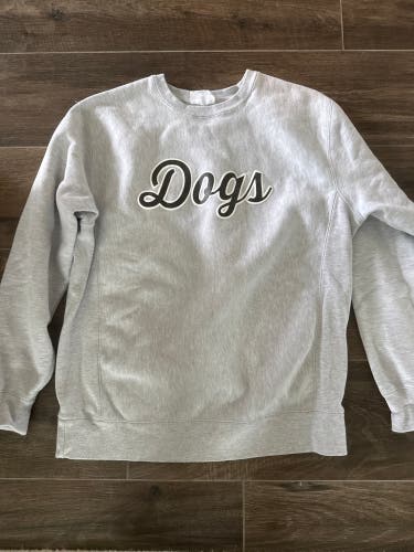 Mad Dog Lacrosse Gray Adult Unisex Large Sweatshirt (Used)