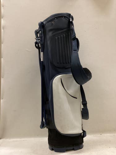Used STITCH STAND BAG Mens Stand Bag White And Navy Blue 11725-S000502182