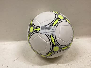 Used SOCCER BALL SZ 5 All Size Soccer Ball White/Black/Yellow 5 11725-S000502168