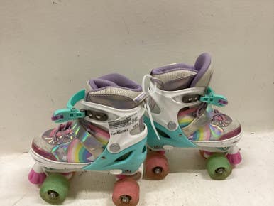 Used SULIFEEL ADJUSTABLE QUADS Junior Roller Quad Skates White Adjustable 11725-S000502057