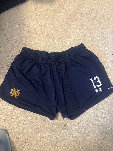 Notre Dame Blue Medium Women's Under Armour Shorts (Used)