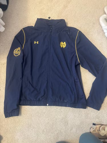Notre Dame Blue Women's XL Under Armour Jacket (Used)