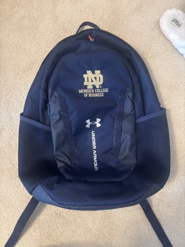 Notre Dame Mendoza College of Business- Blue Adult Unisex Under Armour Backpack (New)