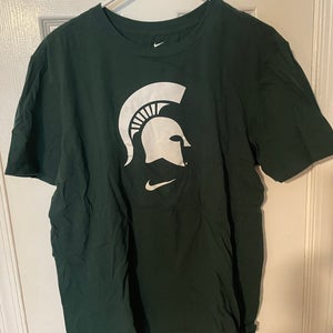 Green Large Men's Nike Shirt Michigan State