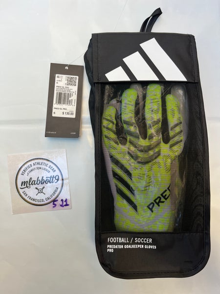 NEW Adidas Predator PRO GRADE Goalkeeper Gloves - Lucid Lemon (JJ3532) - Size 6 - BRAND NEW