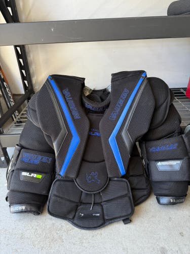Large 2019 Vaughn Ventus SLR2 Pro Carbon Goalie Chest Protector Pro Stock (Used)