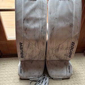 Large Bauer Supreme M5 Pro Goalie Leg Pads (Used)