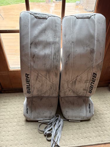 Large Bauer Supreme M5 Pro Goalie Leg Pads (Used)