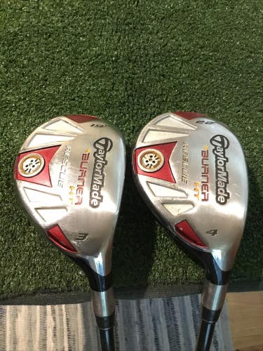 Taylormade Burner HT Rescue Hybrids Set (3H & 4H) Stiff READ 65g Graphite Shafts