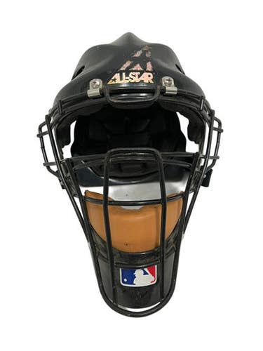 Used All-Star CATCHERS HELMET Catchers Helmet w/Mask Black One Size 11692-S000150986