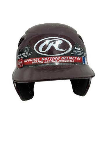 Used Rawlings R16J Batting Helmet No Mask Maroon One Size 11692-S000150992