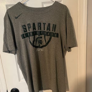 Gray Large Men's Michigan State Basketball Shirt