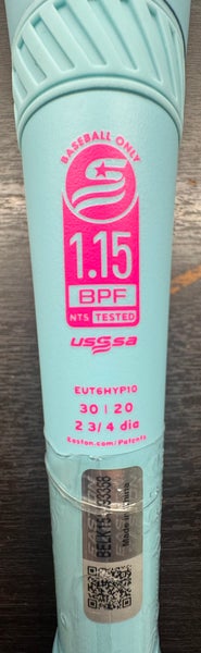 2026 Easton Hype Fire Composite USSSA Certified Bat (-10) 20 oz 30" (New)