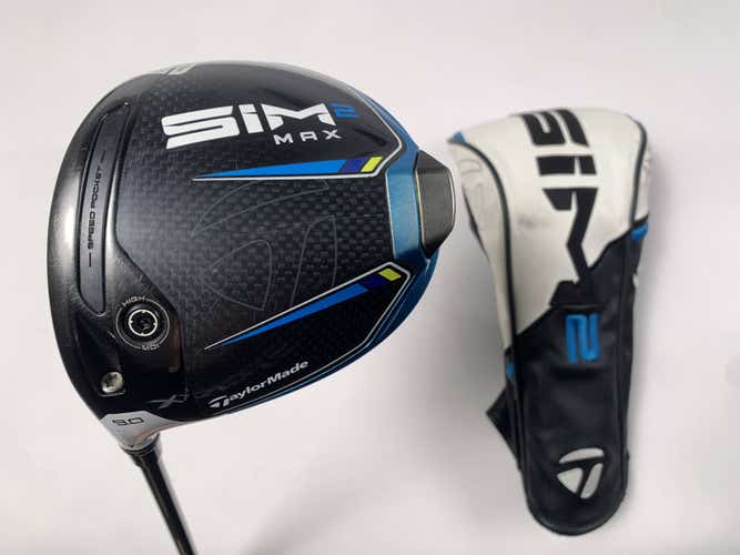 TaylorMade SIM2 MAX Driver 9* Fujikura Ventus Blue 5-S Stiff Graphite Mens LH HC