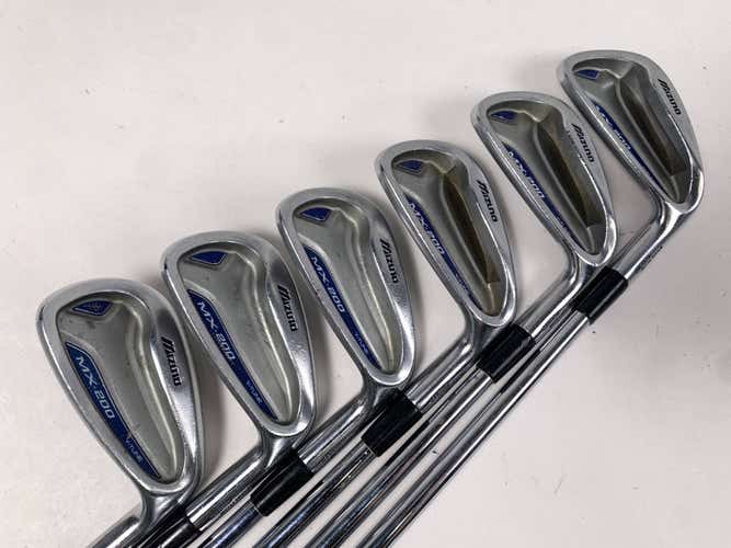 Mizuno MX 200 Iron Set 4-9+GW Dynalite Gold XP S300 Stiff RH No 6 iron +1/2''