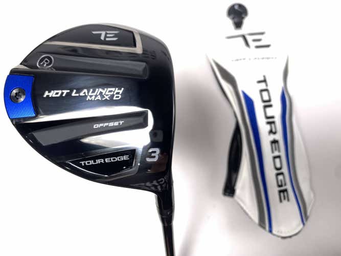 Tour Edge Hot Launch Max D 3 Fairway Wood 15* Ascent Blue 50R 50g Regular RH NEW