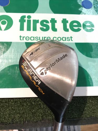 Taylormade Burner Superlaunch Rescue 21* 4 Hybrid Stiff REAX 60 Graphite Shaft