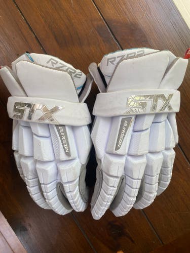 STX Surgeon RZR2 Lacrosse Gloves XL White