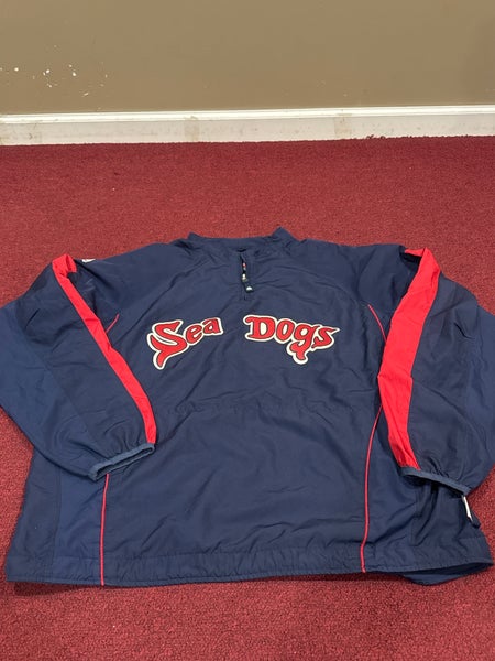 Portland SeasDogs Large Adult Unisex Majestic 1/4 zip Jacket Item#JKPO