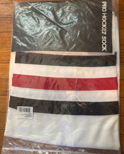 White Senior Large Premium Socks Pro Stock (New)