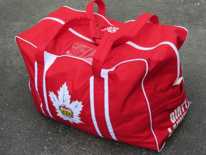 JRZ Toronto Marlies AHL Pro Stock Hockey Team Equipment Travel Bag Player Red