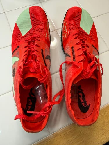 Nike ZoomX Dragonfly spikes. Orange Unisex Adult Size M 6.5 (W 7.5) Nike (Used)