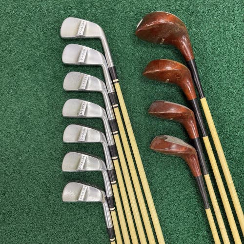 Shakespeare Vintage Iron & Wood Set MRH 1-3-4-5/2-8 Irons Wonder Shaft