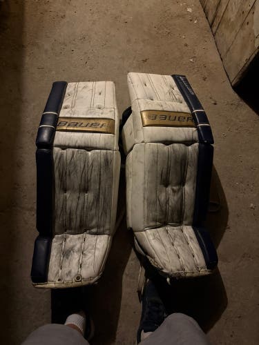 35" 2014 Bauer Reactor 5000 Goalie Leg Pads Pro Stock (Used)